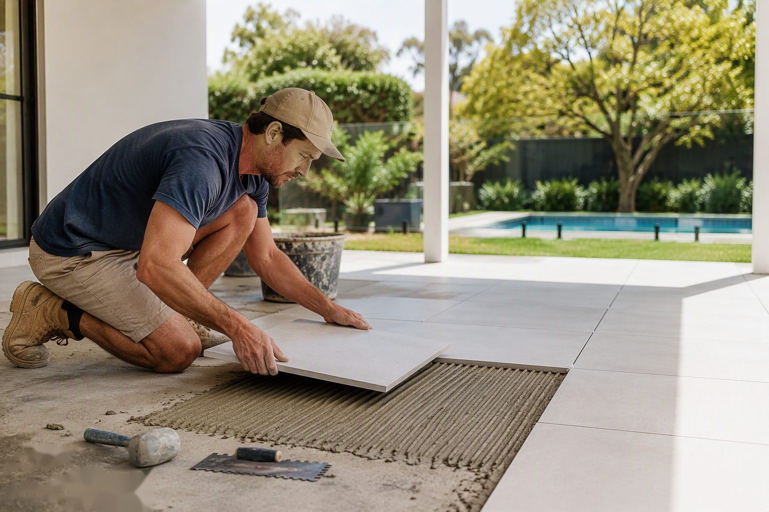 External Tiling — tiling workmanship