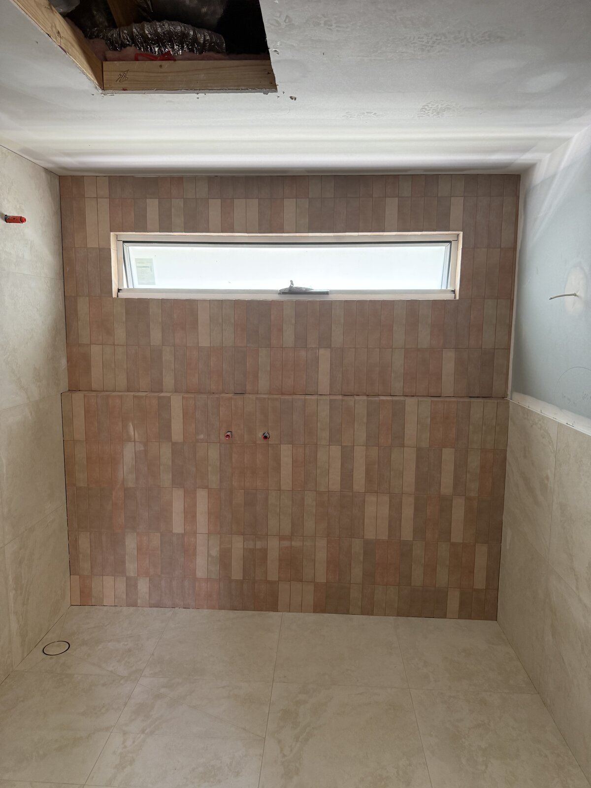 Bathroom shower tiling project in Melbourne, Victoria - gallery photo